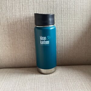 Klean Kanteen 16oz Insulated Stainless Steel Wide-Mouth Bottle Teal